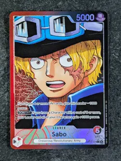 2025 One Piece SABO OP13-004 Carrying On His Will Alt. Art Leader English - Image 1