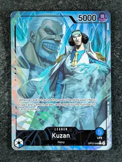 2025 One Piece KUZAN OP12-040 Legacy of the Master Alt. Art Leader English - Image 1