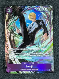 2025 One Piece SANJI OP12-070 Legacy of the Master Alt. Art Rare English - Image 1