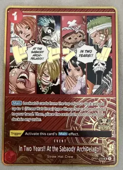 2025 ONE PIECE JAPANESE 2ND ANNIVERSARY ENG OP01-030 SABAODY ARCHIPELAGO - Image 1