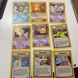 Pokemon Gym Heros First Edition 9 Card Lot - Image 1