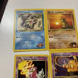 Pokemon Gym Heros First Edition 9 Card Lot - Image 2