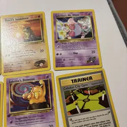 Pokemon Gym Heros First Edition 9 Card Lot - Image 3