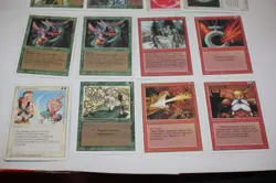 12x 3rd edition revised green reverse polarity white border magic cards MP - Image 2