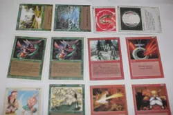 12x 3rd edition revised green reverse polarity white border magic cards MP - Image 3