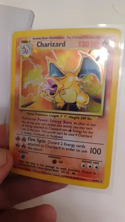 Pokemon TCG Charizard Base Set Holo Rare Card 4/102 Ungraded LP - Image 4