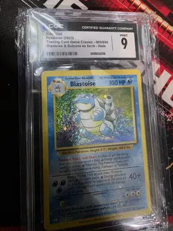 Pokemon TCG Blastoise Holo Card 003/034 TCG Classic English CGC 9 Mint+ - Image 2