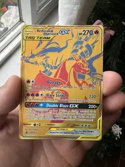Reshiram & Charizard GX SM247 Holo Card - Image 1