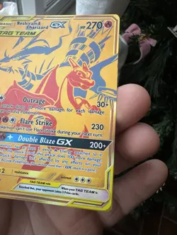 Reshiram & Charizard GX SM247 Holo Card - Image 3