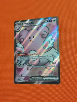 Pokemon TCG Blissey EX Twilight Masquerade Holo Rare Full Art Card 201/167 - Image 4