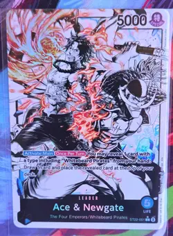 Bandai Ace & Newgate Leader Card ST22-001 One Piece CCG - Image 1