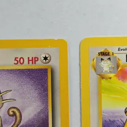 Pokemon TCG Jungle Meowth Card #56/64 & Persian Card #42/64 - Image 2