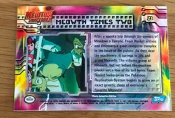 Meowth Times Two #23 Pokemon 1999 Topps Movie LP Pokemon Card - Image 2