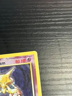 Pokemon TCG Alakazam 001/102 Base Set Holo Vintage Rare Card WOTC 1999 HP - Image 4
