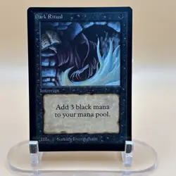 MTG Dark Ritual - Beta (1993) - Black Interrupt - Vintage Magic Card⭐⭐LP⭐⭐ - Image 1