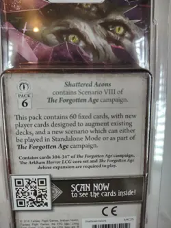 Arkham Horror The Card Game: Shattered Aeons Mythos Pack New - Image 4
