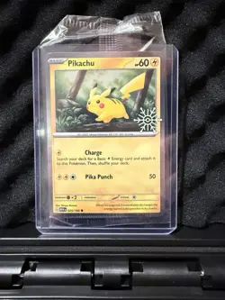 Pikachu - (Holiday Calendar) 025/165 Miscellaneous Cards & Products Holo - Image 1