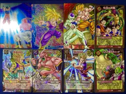 Dragon Ball Z Rare Card Lot x8 Japanese Holo Prism Super Rare Set - Image 1