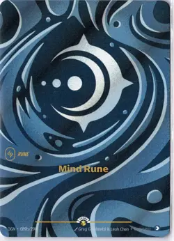 Mind Rune - NM Promo - Riftbound Organized Play Promotional Cards 089b/298 - Image 1