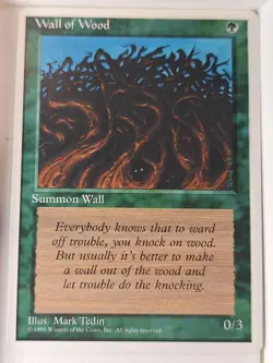 Wall of Wood - 4th Edition Core Set - Magic the Gathering MTG Nice! - Image 1