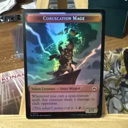 MTG *Coruscation Mage | Food Foil Double Sided Token X1* (NM) Bloomburrow Magic - Image 1