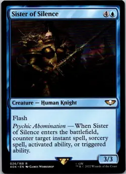 Magic the Gathering Sister of Silence Warhammer 40,000 Commander MTG Free Ship! - Image 1