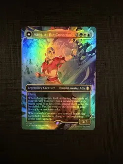 Aang, At The Crossroads Borderless Foil Avatar The Last Airbender MTG NM - Image 1