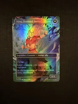 Aang, At The Crossroads Borderless Foil Avatar The Last Airbender MTG NM - Image 2