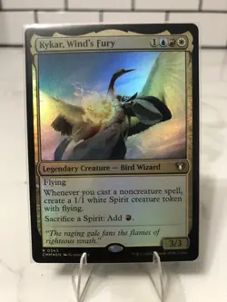 Kykar, Wind's Fury Commander Masters ✨ FOIL 🔥 Pack Fresh! - Image 1