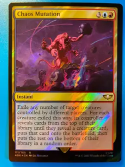 MTG 1x SURGE FOIL Chaos Mutation # 111 Universes Warhammer 40000 Magic the x1 NM - Image 1