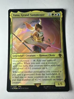 Yuna, Grand Summoner (Surge Foil) - Commander: FINAL FANTASY Magic The Gathering - Image 1