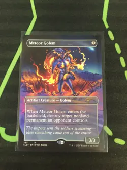 MTG Magic The Gathering Meteor Golem 285 Artifact Secret Lair Commander - Image 1