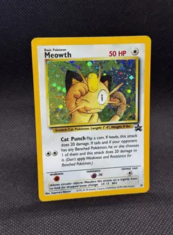 Meowth 10 Black Star Promo 2000 GameBoy Holo Rare WOTC Pokemon *Swrl On GB* - Image 3