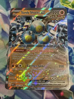 Pokemon TCG Sandy Shocks ex 108/182 Double Rare Paradox Rift NM/M - Image 1