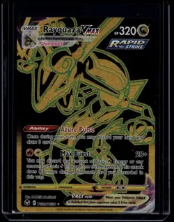 Pokemon TCG Rayquaza Vmax TG29/TG30 Silver Tempest Trainer Gallery Secret NM - Image 1