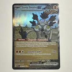 Pokemon TCG Sandy Shocks EX Paradox Rift 250/182 Special Illustration Rare NM - Image 1