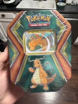 Pokemon TCG 2019 Dragonite Tin with 3 Booster Packs - New & Factory Sealed - Image 1