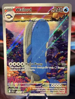 2025 POKEMON JTG EN-JOURNEY TOGETHER 162 WAILORD ILLUSTRATION RARE NM/M - Image 1