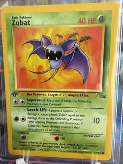 Pokemon TCG Zubat 1st Edition Fossil Set 57/62 Never Played, NM - Image 1