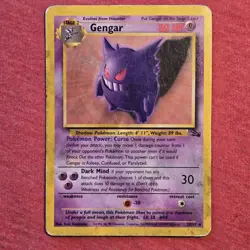 Pokemon 1999 Fossil: Gengar 20/62 - HP/DMG - Image 1