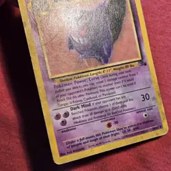 Pokemon 1999 Fossil: Gengar 20/62 - HP/DMG - Image 2
