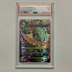 Pokemon M Rayquaza EX XY Roaring Skies Full Art #105 PSA 7 - Image 1