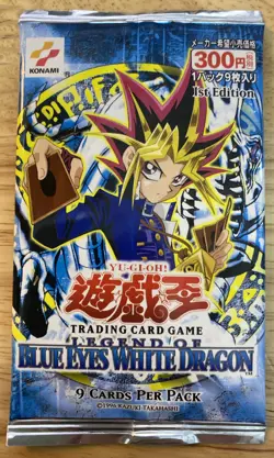 Yu-Gi-Oh 1st. Edition Blue Eyes White Dragon Asian English Booster Packs x2 4988602089899 - Image 2