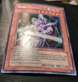 YU-GI-OH DARK MAGICIAN KNIGHT ROD-EN001 PRISMATIC SECRET RARE VG PROMO LP+ - Image 2