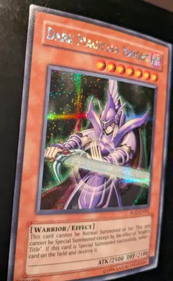 YU-GI-OH DARK MAGICIAN KNIGHT ROD-EN001 PRISMATIC SECRET RARE VG PROMO LP+ - Image 4