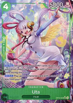One Piece Uta (Alternate Art) #OP13-023 Foil Carrying On His Will NM - Image 1