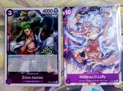 One Piece CCG: Zoro-Juurou #OP05-067 Rare Holofoil Monkey.D.Luffy - Image 1