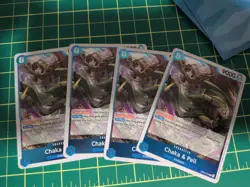 4x Chaka & Pell EB04-023 Foil Rare One Piece TCG NM - Image 1