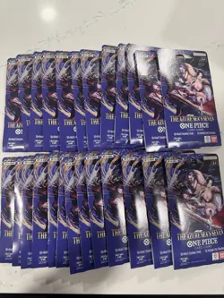One Piece TCG-OP14 Azure Sea’s Seven Sleeved Booster Pack Lot x22 - Image 1