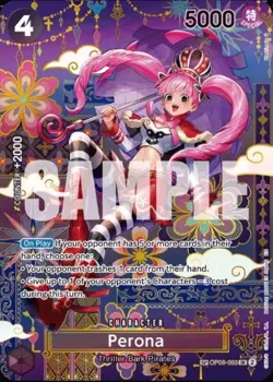 Bandai One Piece Card Game OP14 Perona OP06-093 Special Holo Character Card - Image 1
